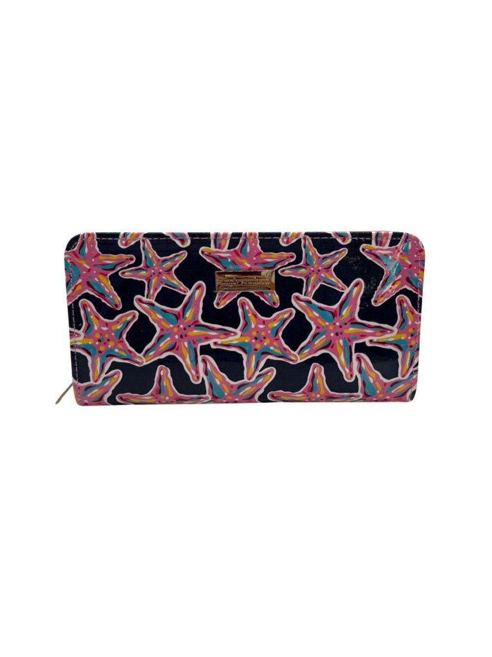 Simply Souther Plastic Blue Zip Around Wallet